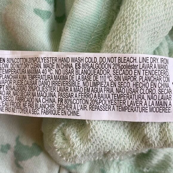 Forever 21 GUC Casual Jogging Cropped Sweatshirt Longsleeve Crop Top Aqua Gorpco - Picture 6 of 6